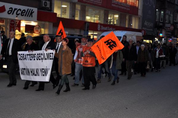 Zonguldak’ta Cerattepe yürüyüşü