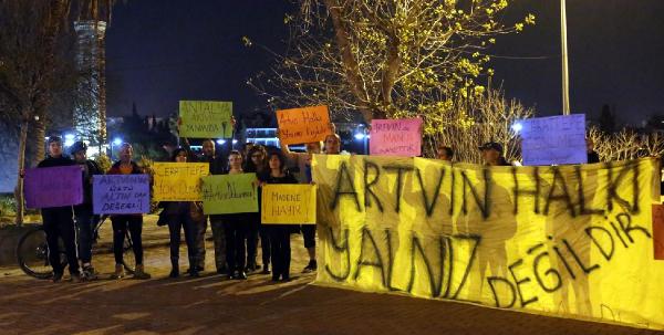 Antalya’da Cerattepe’ye destek eylemi