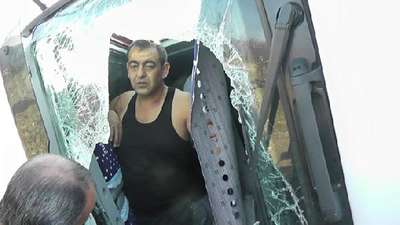 Şarampole devrilen TIR'ın şoförü 2.11 promil alkollü çıktı