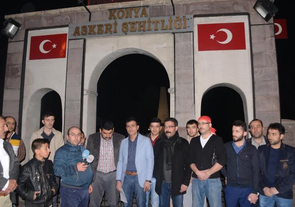 Konya'da Ankara ve Lice saldırılarına tepki