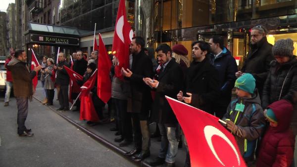 New York'ta teröre karşı protesto gösterisi