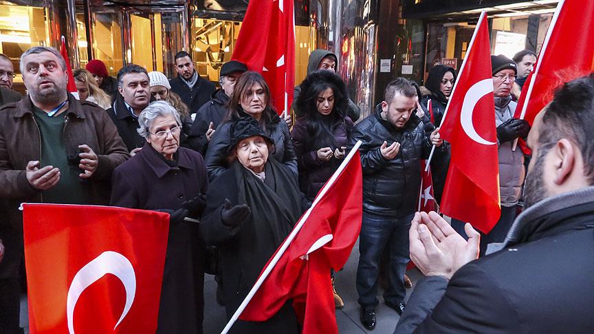 New York'ta terör protestosu