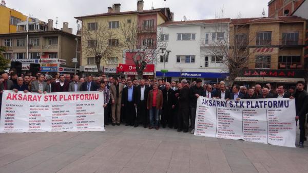 Aksaray'da teröre sessiz yürüyüşle tepki