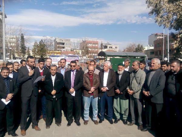 Kahta'da STK'lardan terör protestosu