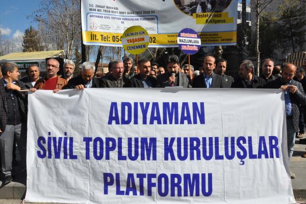 Adıyaman'da STK'lardan teröre tepki