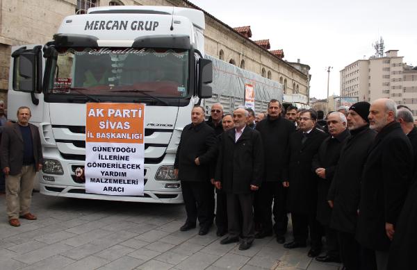 Ak Parti'den terör mağduru ailelere bir TIR dolusu yardım
