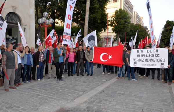 Mersin’de TGB’liler terörü protesto etti