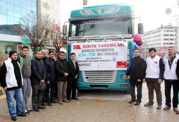 Bolu'dan Türkmenler'e dualarla yardım TIR'ı gönderildi
