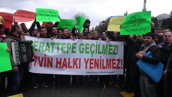 Gebze'de Cerrattepe protestosu