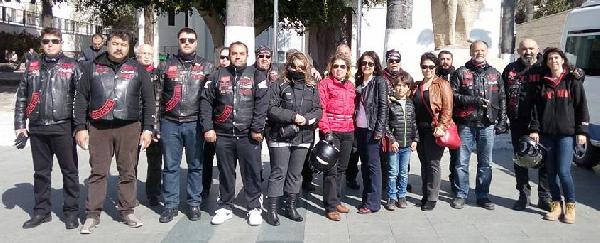 Bodrum'da motosiklet tutkunları terörü kınadı