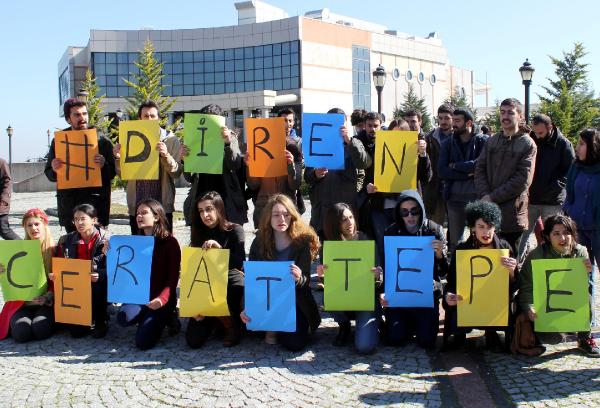 Kocaeli Üniversitesi'nde 'Diren Cerattepe' eylemi