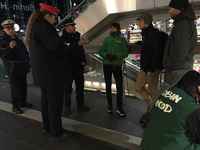 Berlin'de gece treni protestosu