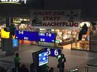 Berlin'de gece treni protestosu