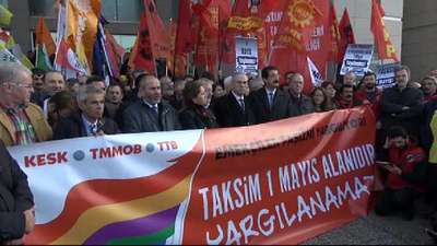Sendika başkanlarının yargılandığı '1 Mayıs davası' başladı