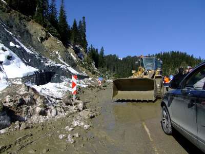 Ilgaz-Kastamonu karayolunda heyelan