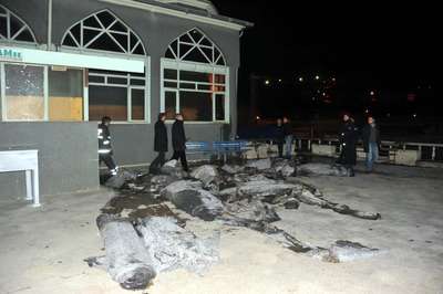 Tokat'ta camide yangın