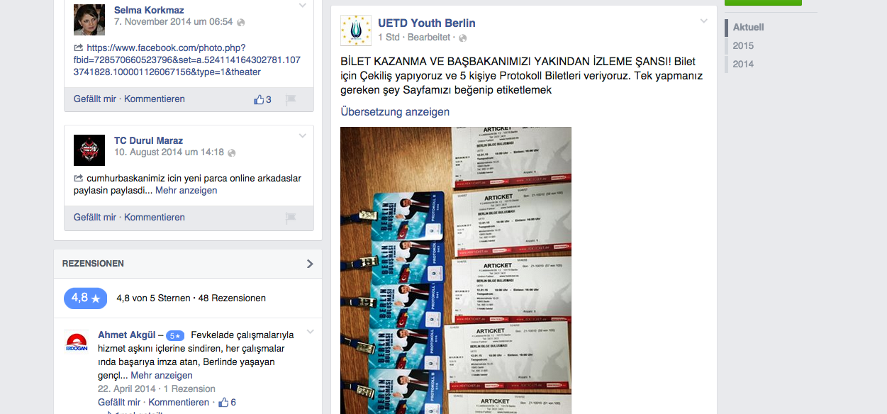 UETD'den Davutoğlu çekilişi