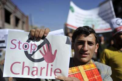 Somali ve Yemen'de Charlie Hebdo protestosu