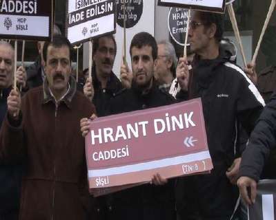 Şişli'de Hrant Dink'i anma yürüyüşü