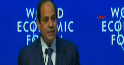 Sisi Davos'ta: Herkese sesleniyorum
