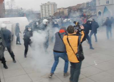 Kosova'da kamulaştırma protestosu