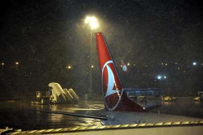 THY uçağına kuş çarptı