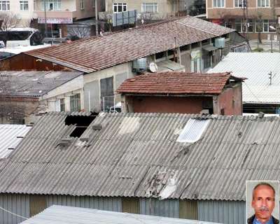 Çatıdan düşen vatandaş öldü