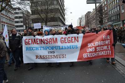 Bremen'de AfD protestosu