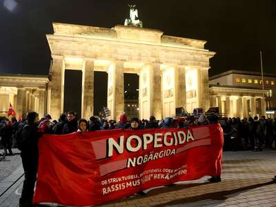 Berlin'de PEGIDA protestosu