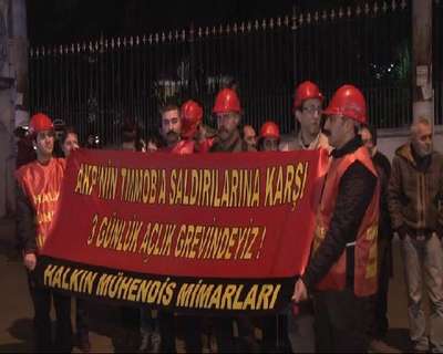 Mühendis ve mimarlar açlık grevinde