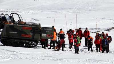 Erciyes Kayak Merkezi’nde çığ tatbikatı