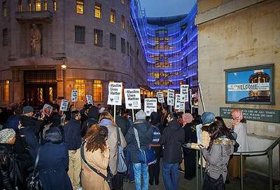BBC, Londra'da protesto edildi