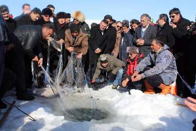 Çıldır Gölü 'altın at şöleni' ile şenlendi