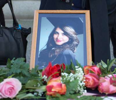 Wiesbaden'da Özgecan için toplandılar