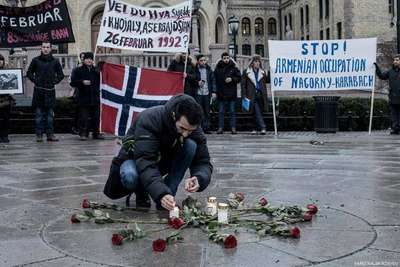 Oslo’da Hocalı katliamı protestosu