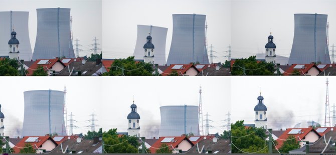 Almanya'da nükleer santralin kuleleri yıkıldı