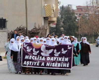 Nusaybinli kadınlardan protesto