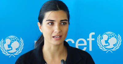 Tuba Büyüküstün'e 50 metrelik doğum günü mektubu