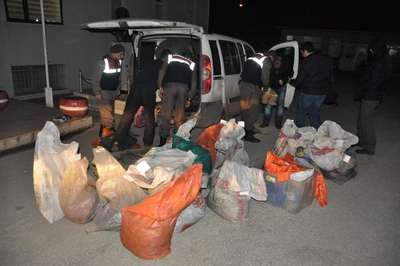Keşan’da 1 ton kaçak et ele geçirildi