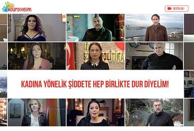 Ünlüler kadına şiddete 'dur' dedi