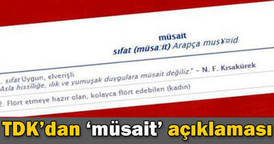 'Müsait' kelimesi yeniden düzenlenecek