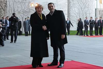 Merkel ve Çipras Berlin'de buluştu