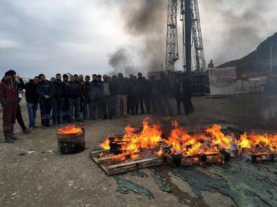 PETROL SAHASINDA İŞÇİ DİRENİŞİ 3'ÜNCÜ GÜNDE