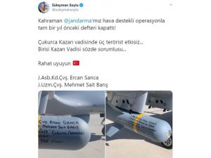 Bakan Soylu: "Çukurca’da üç terörist etkisiz"