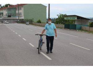 Kızını Görebilmek İçin Sakarya’dan Çanakkale’ye Bisikletle Gitti