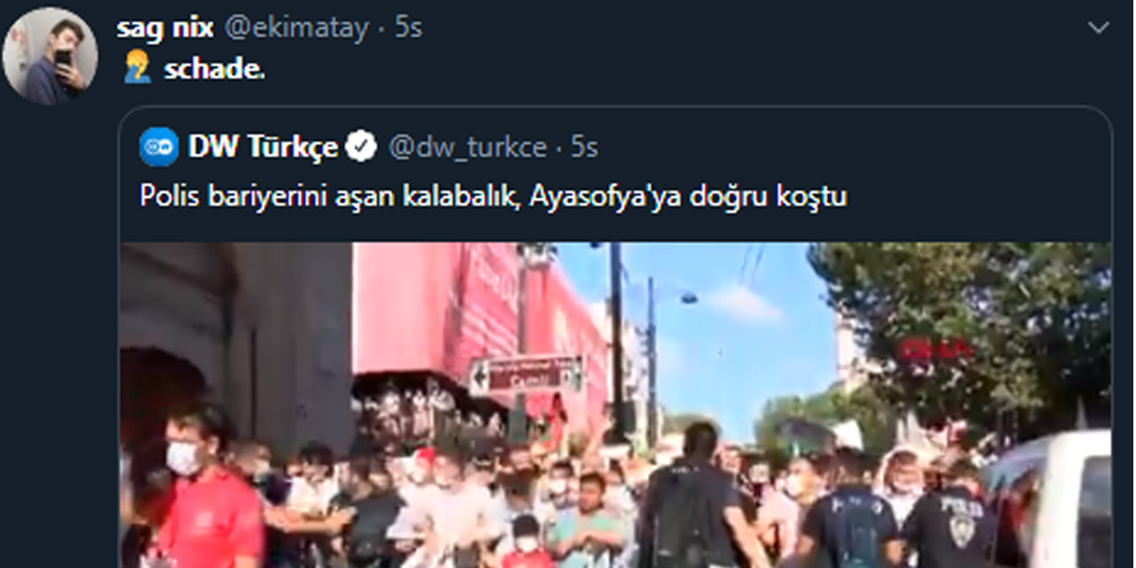 Almanya ve Avusturya’da sosyal medyanın Ayasofya ilgisi büyük oldu