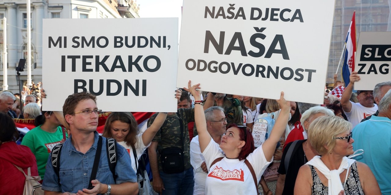 Korona önlemlerine Hırvatistan’da farklı protesto: Özgürlük Festivali