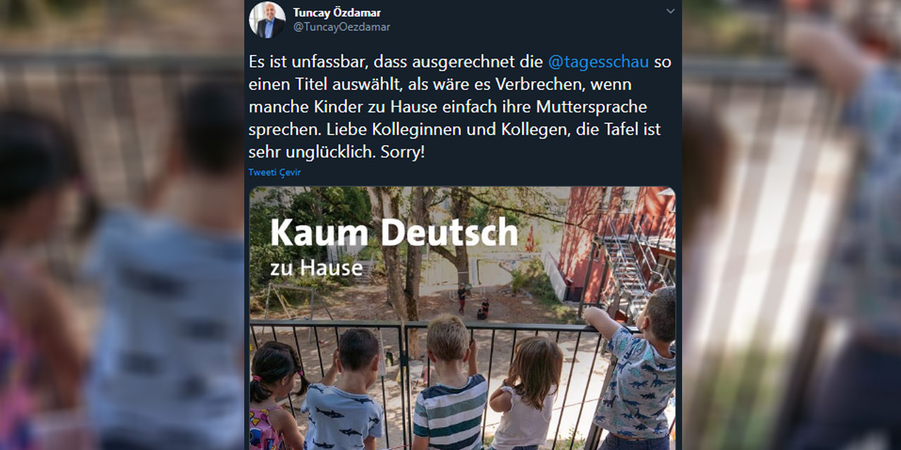 Talihsiz başlık: Gazeteciden ARD ve Tagesschau’ya “anadil ayarı”