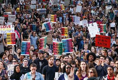 ABD'de polis şiddeti protestosu
