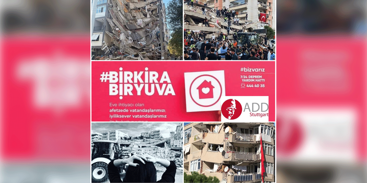 ADD Stuttgart İzmirlilerle dayanışıyor: “Kışı evde geçirebilmeleri için destek olun”